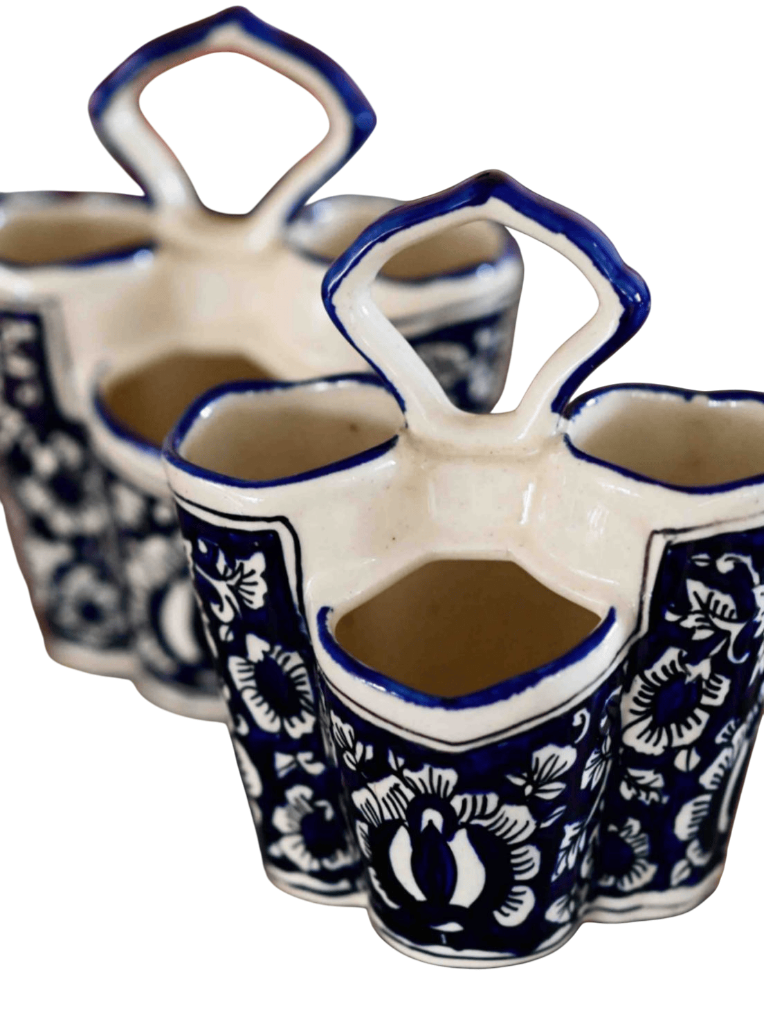 Painted Indian Cutlery Holder