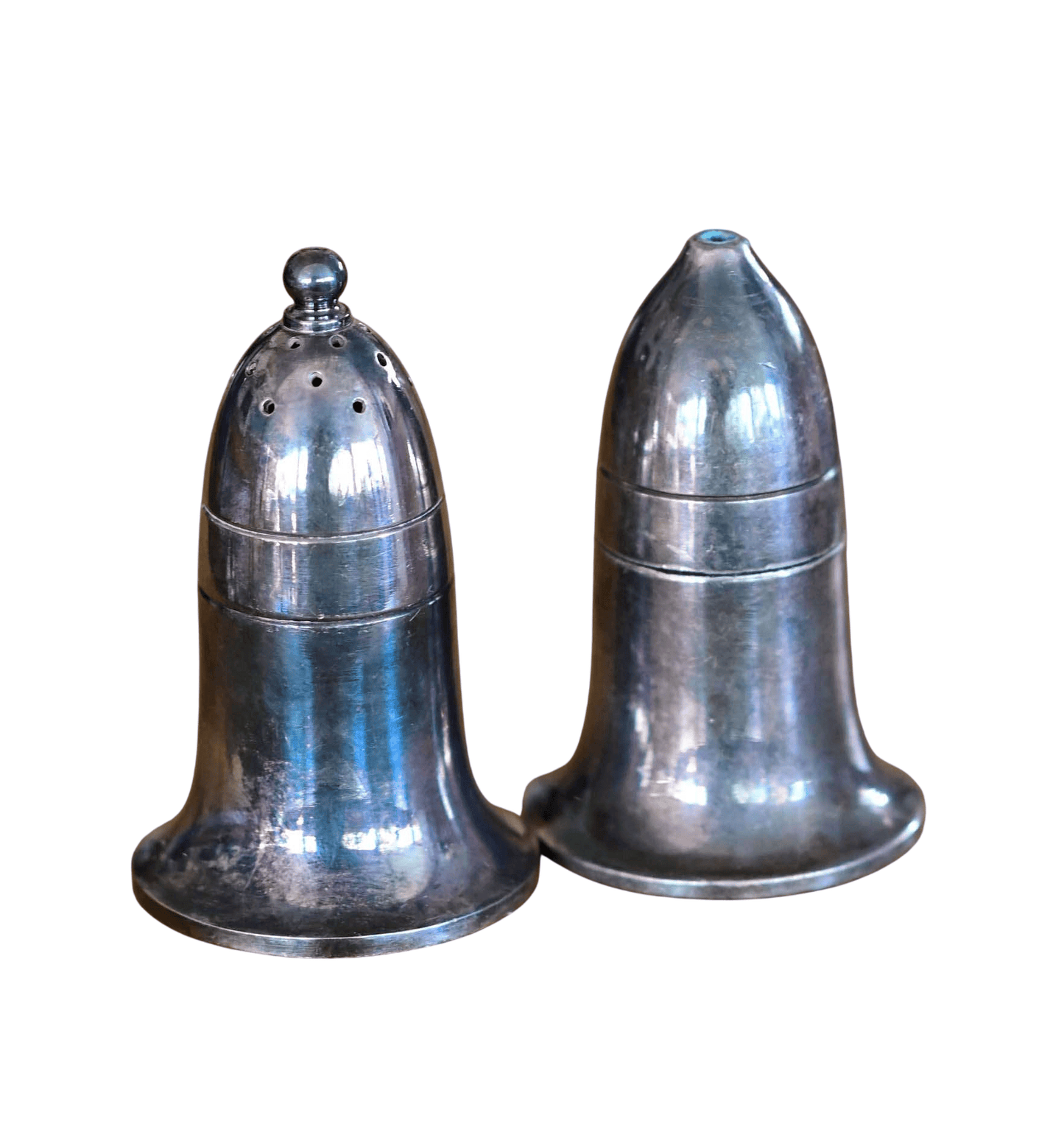 salt and pepper shakers Silver