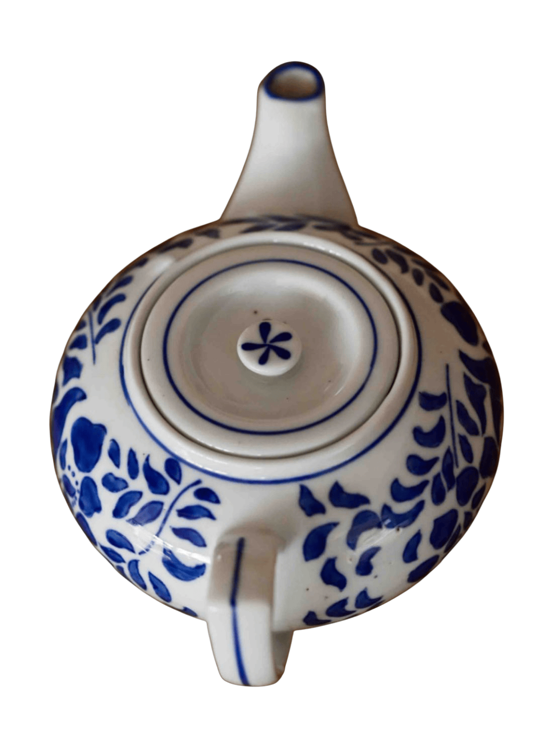 Teapot White and Blue