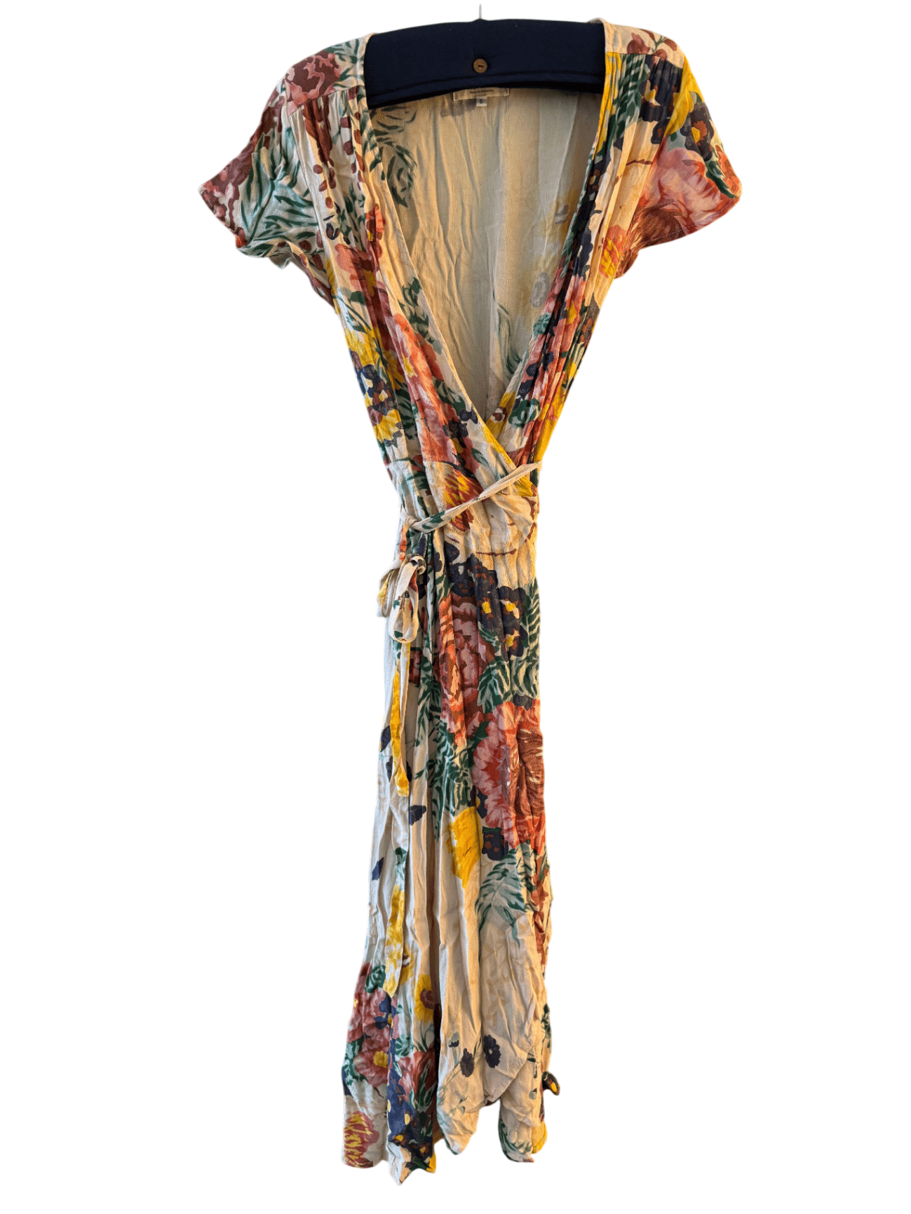 Pre-loved Lazybones wrap dress multicolor
