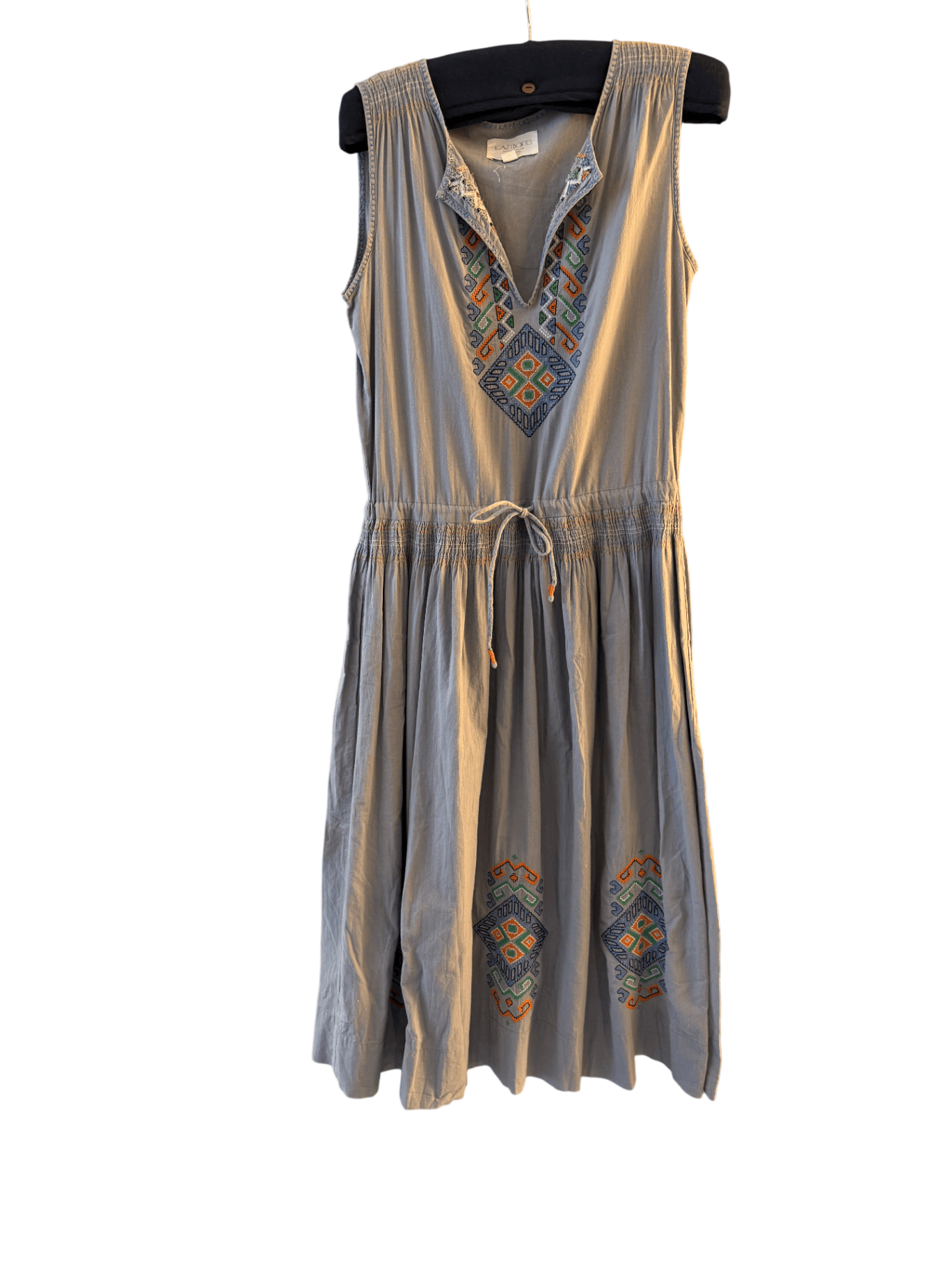 Pre-loved Lazybones embroidery blue