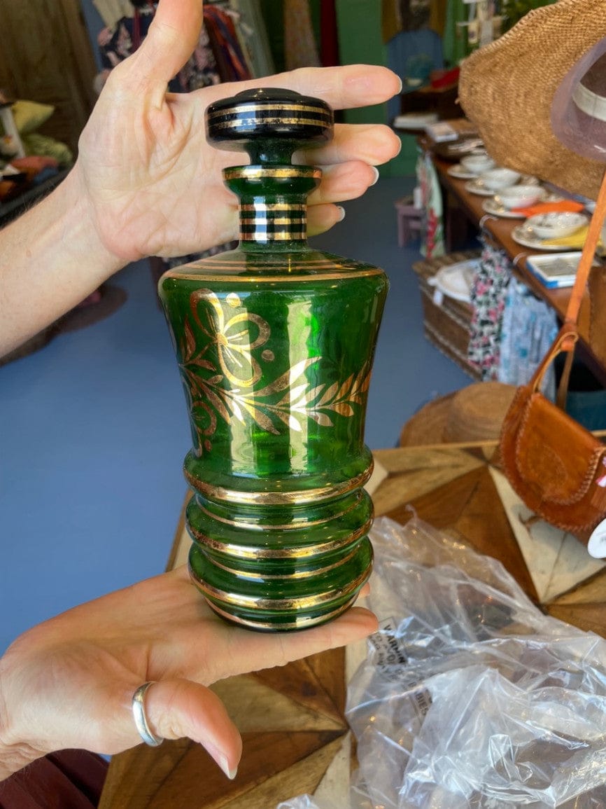 Bohemia Vintage decanter with gold accents