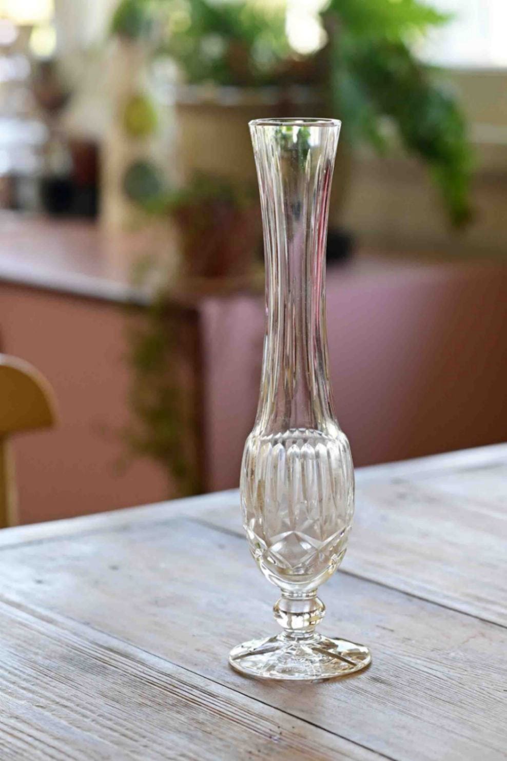 Wedgewood Vintage crystal vase Clear