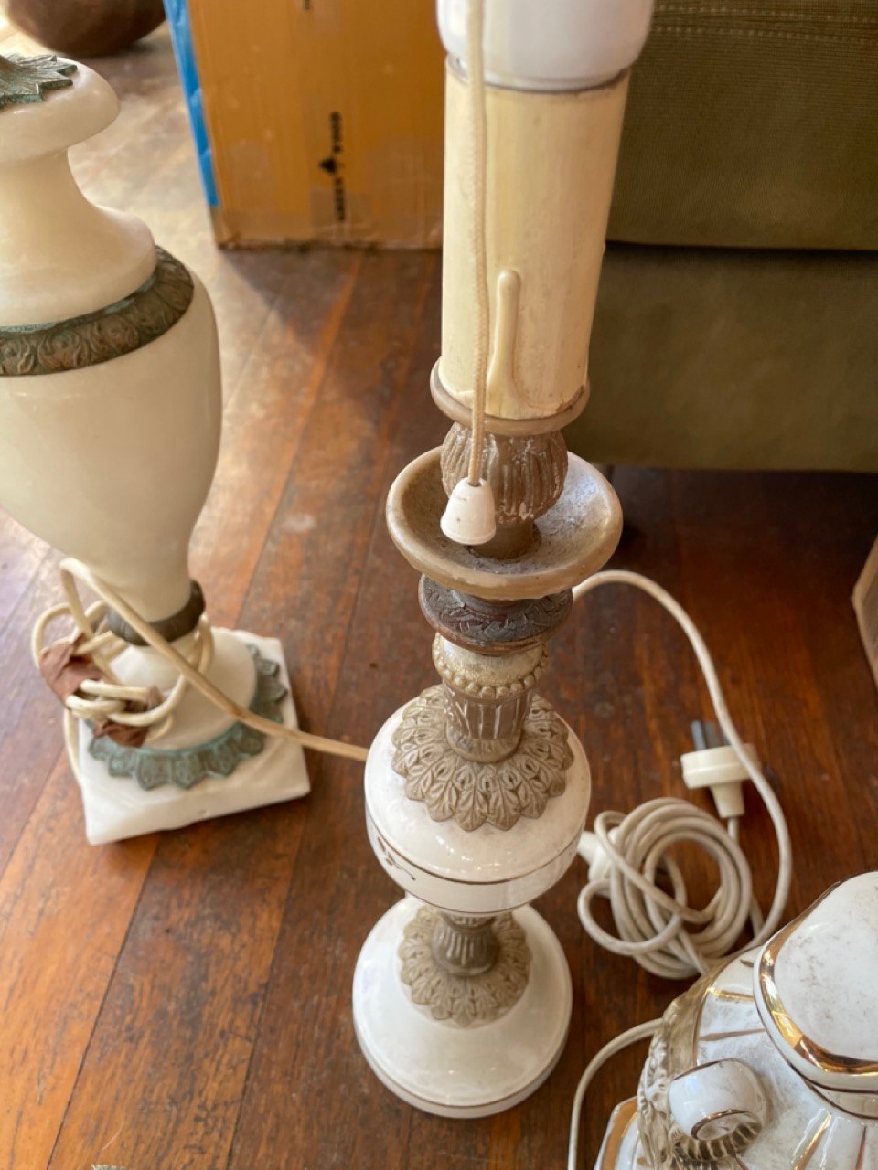vintage lamp neo classical AS IS