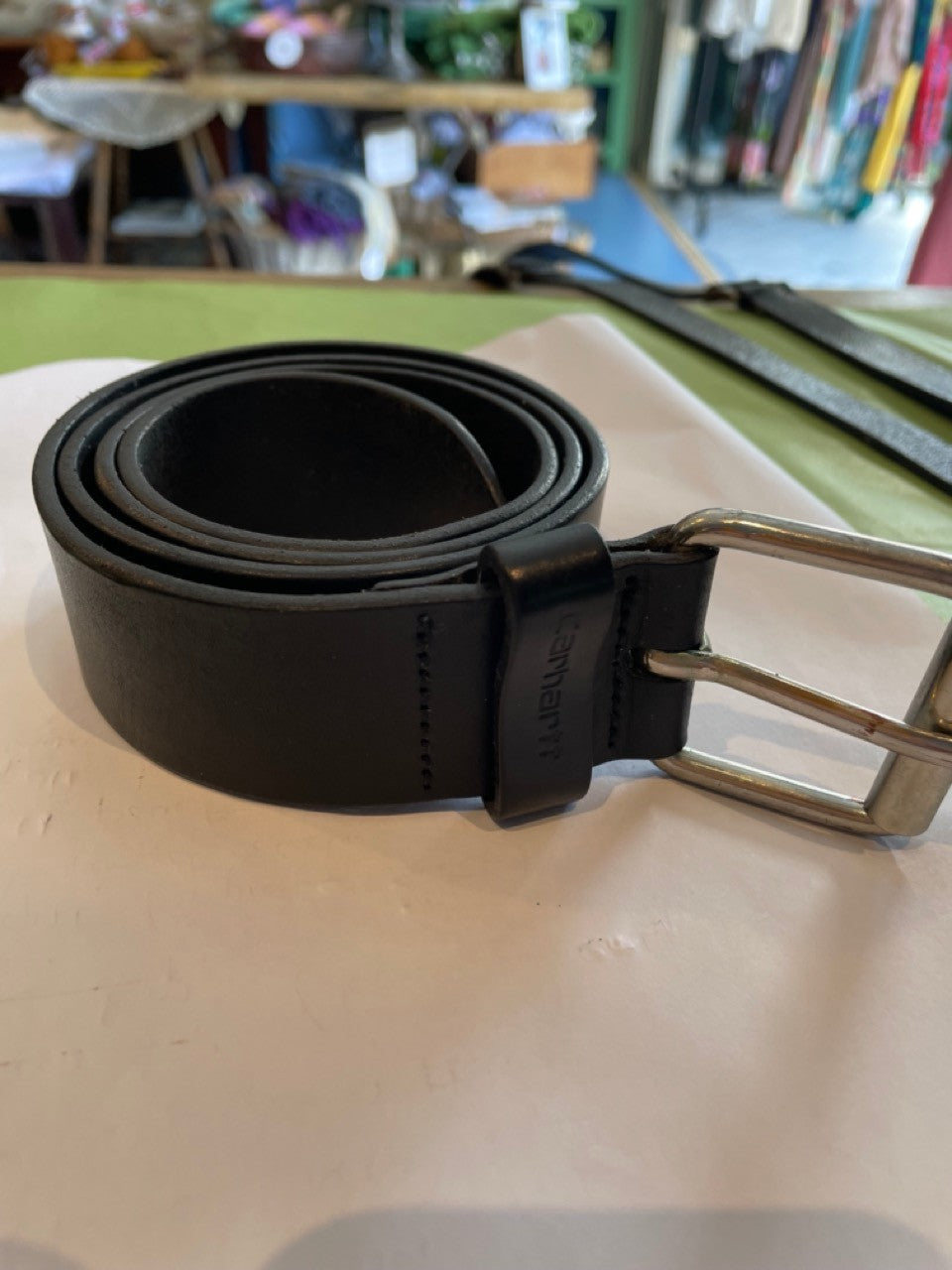 Vintage black Carhartt belt Black