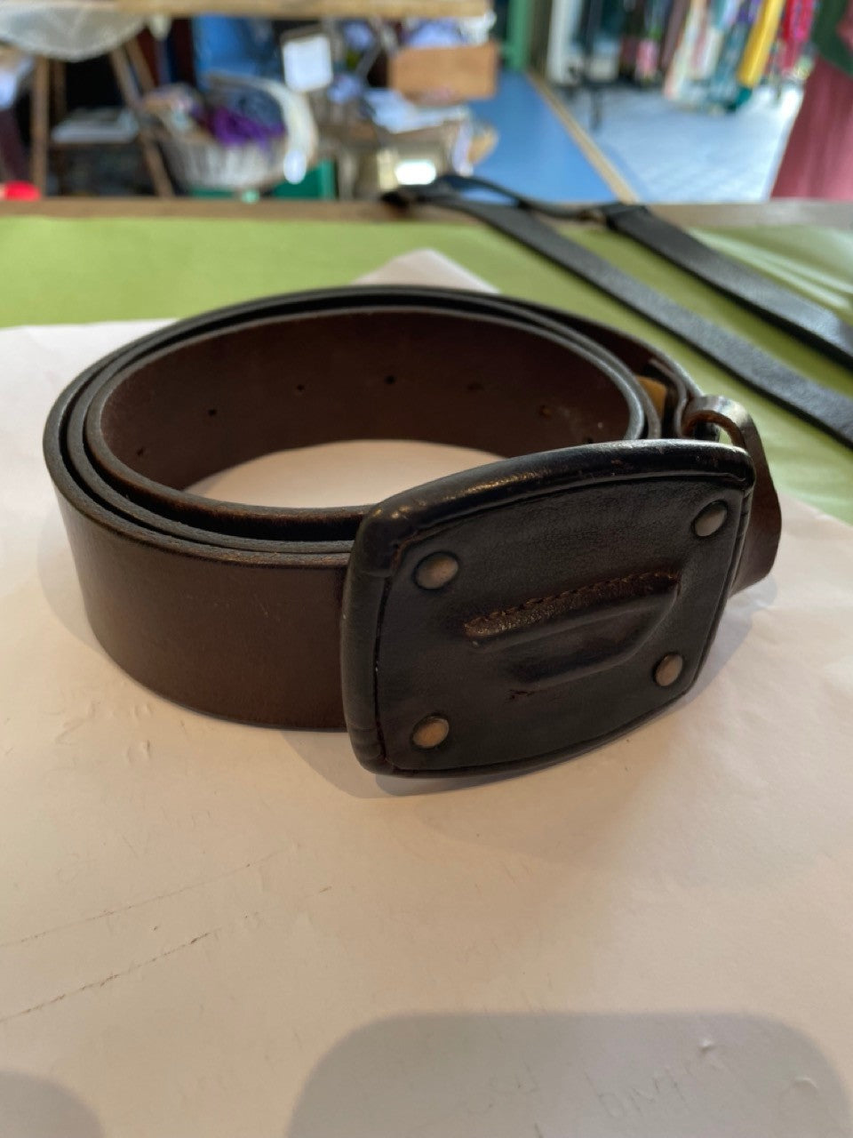 Vintage Diesel brown with leather buckle Belt