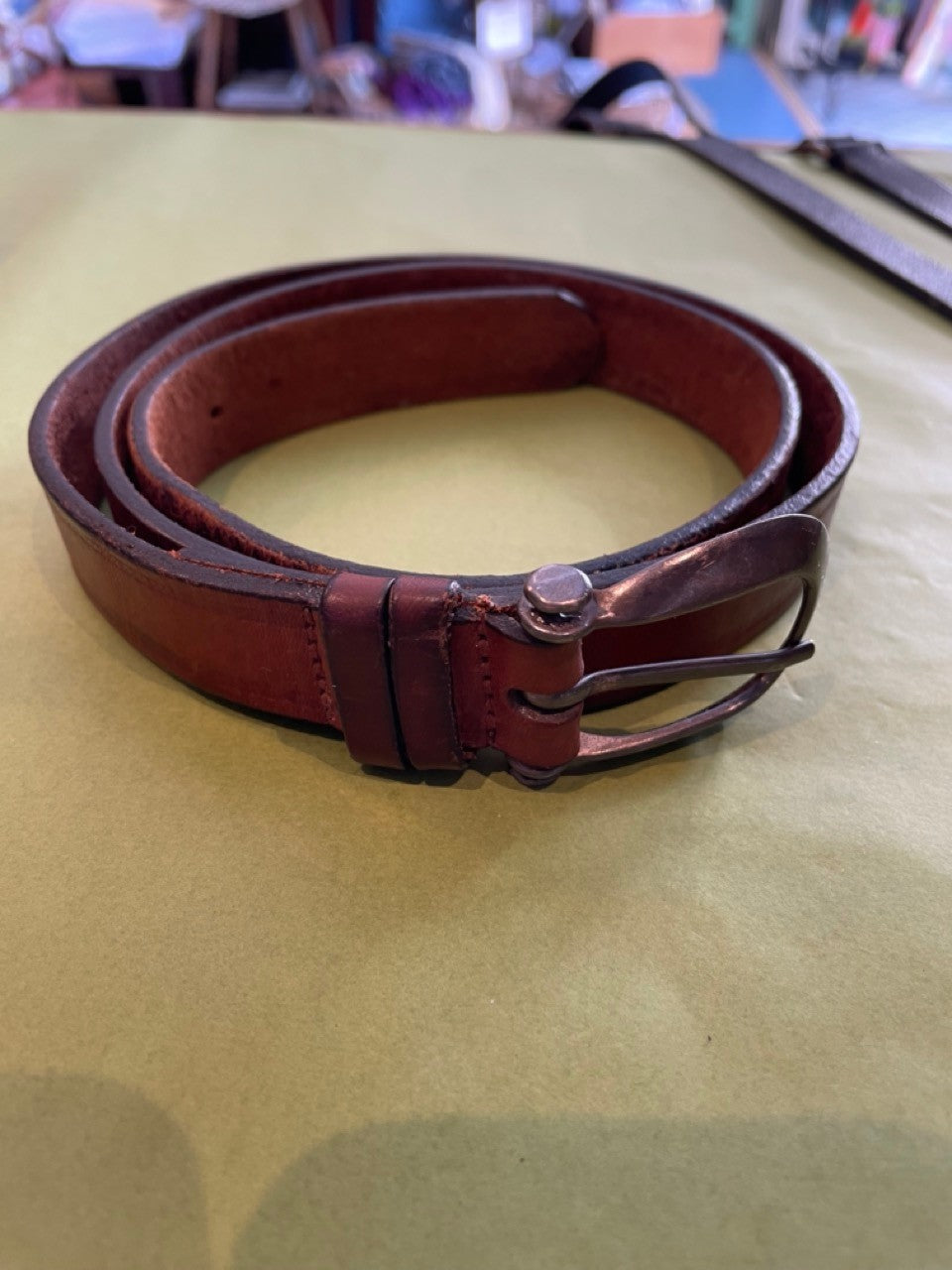Vintage brown leather Belt