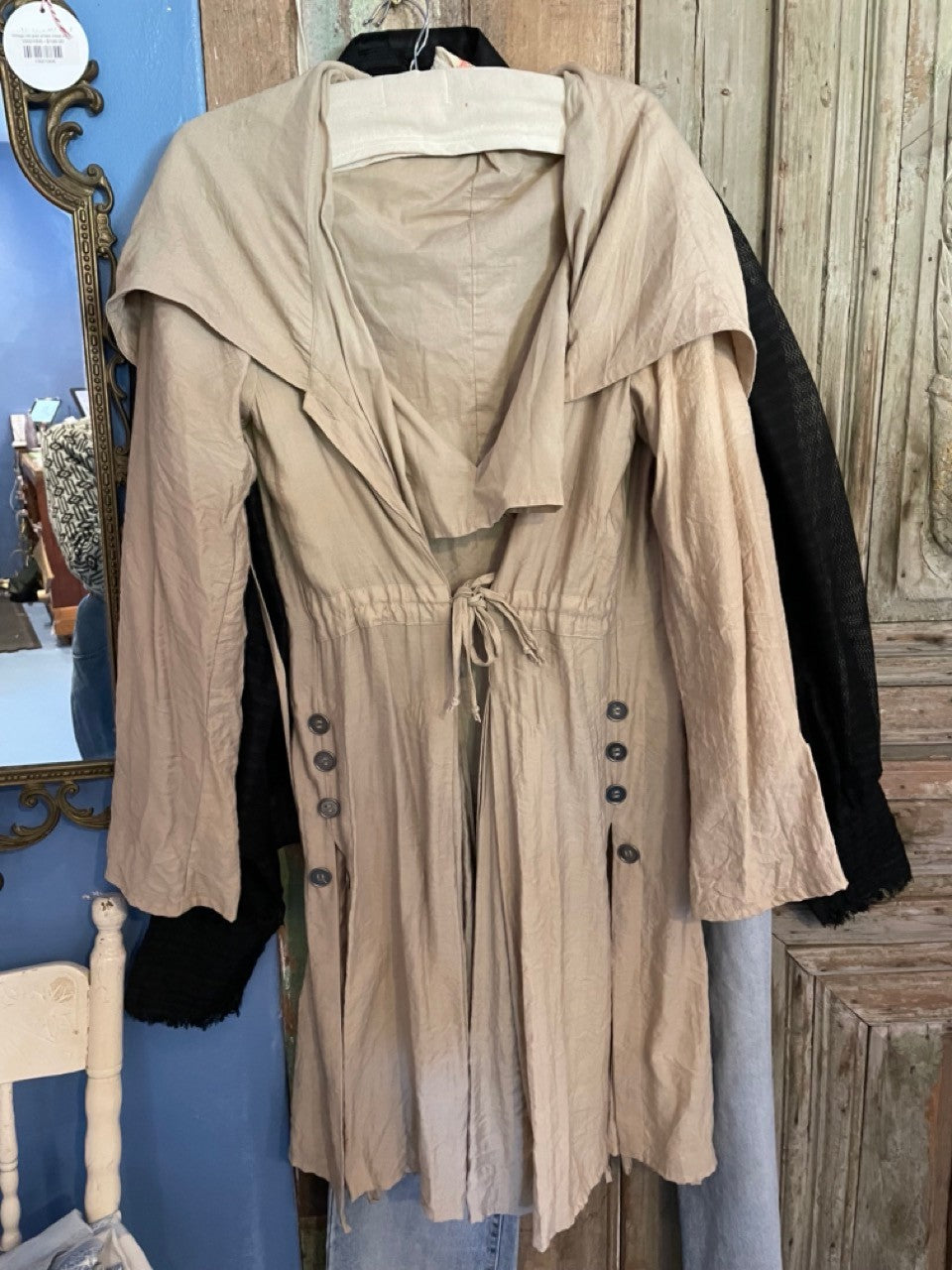 Queen of Everything beige coat
