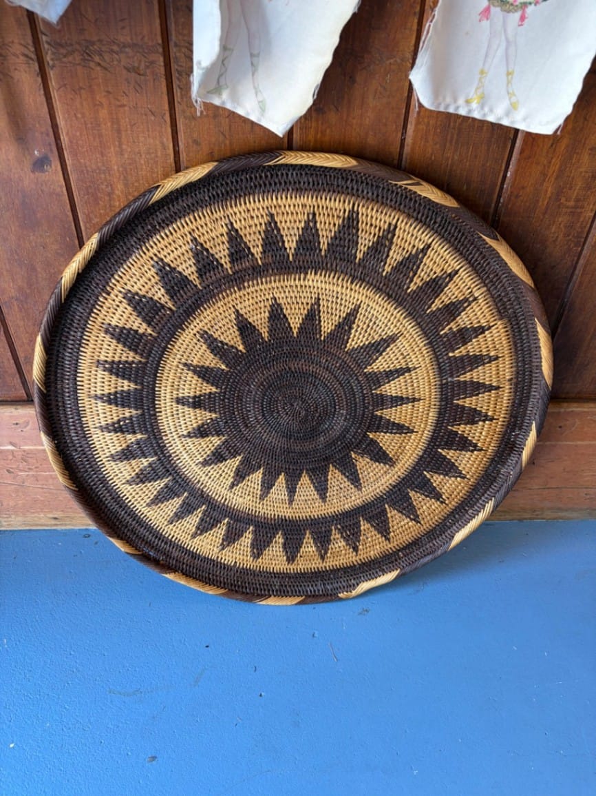 Large Papua New Guinea Buka Sunburst Tray