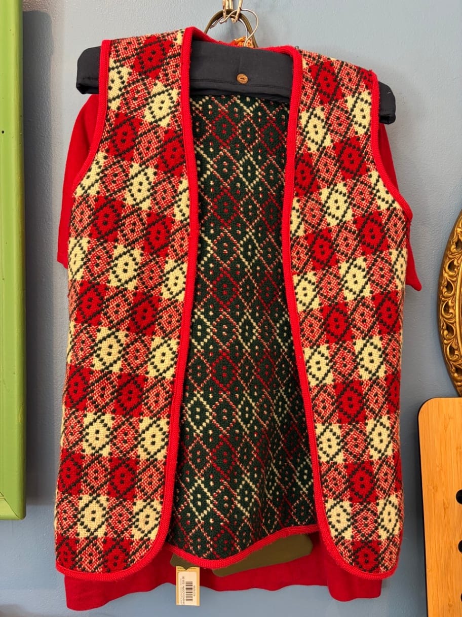 Vintage Welsh Tapestry vest