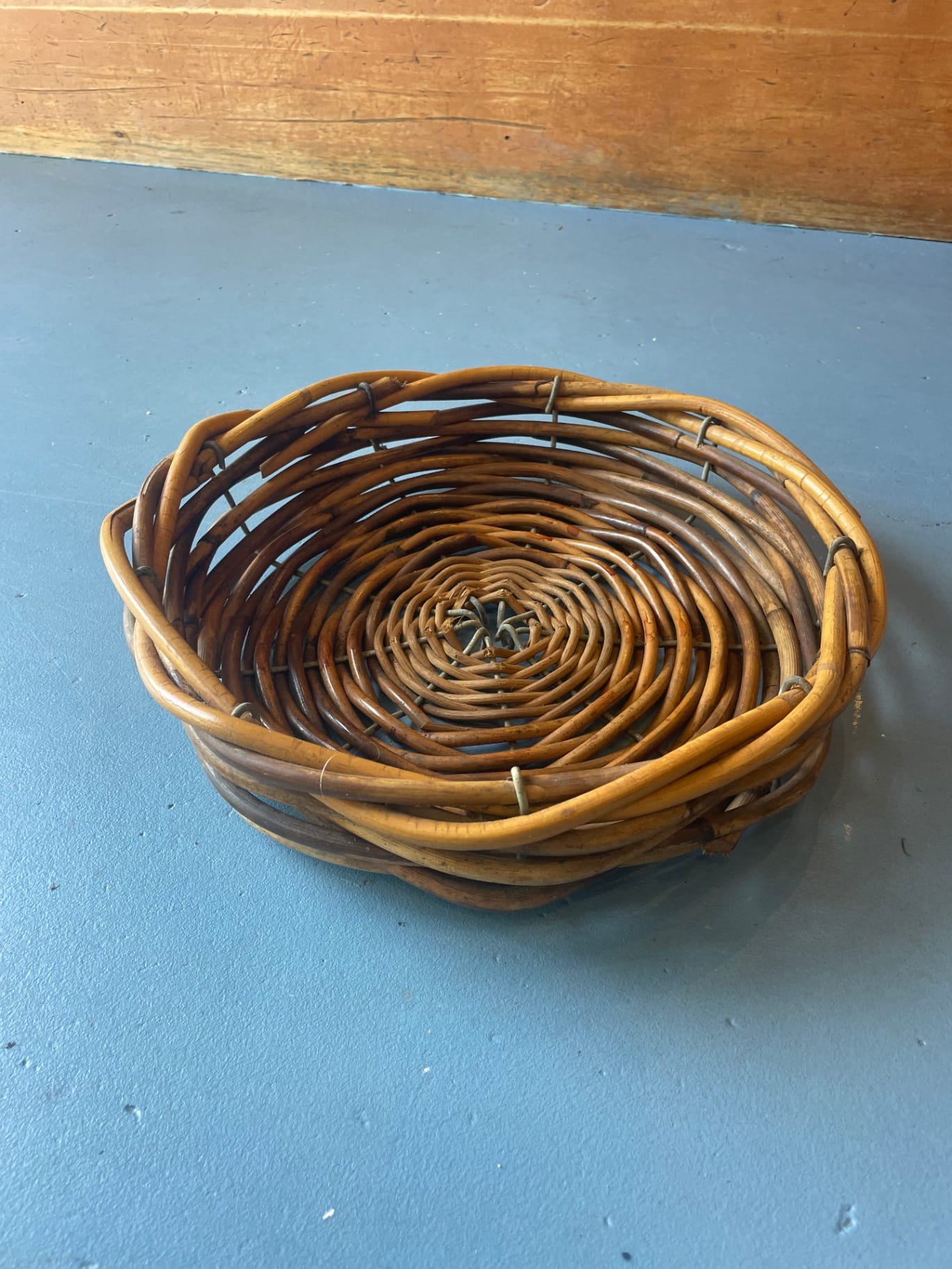 Vintage basket w metal