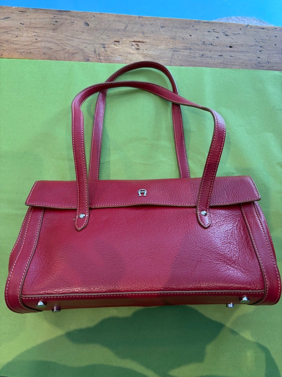 Vintage Etienne Aigner handbag Red