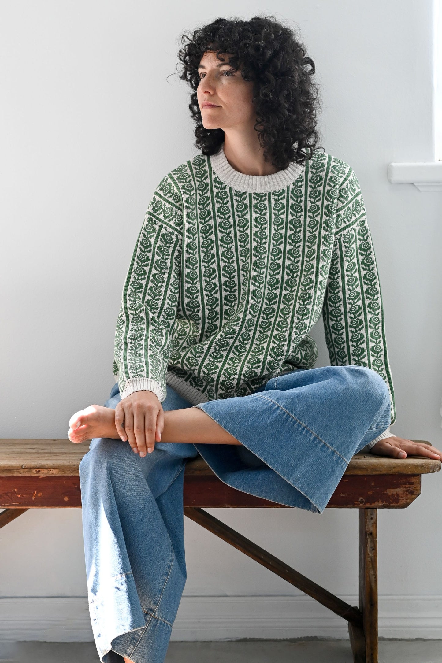 Agnes Jumper Roses Organic Cotton