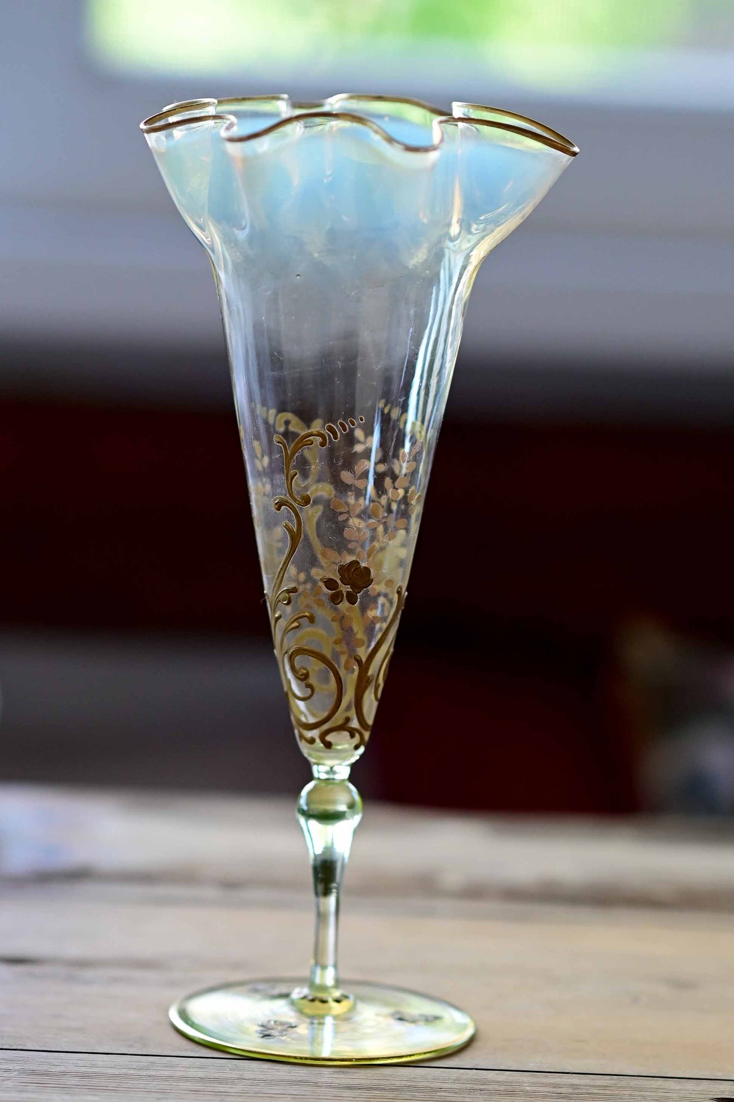 Antique 1890s era glass vase