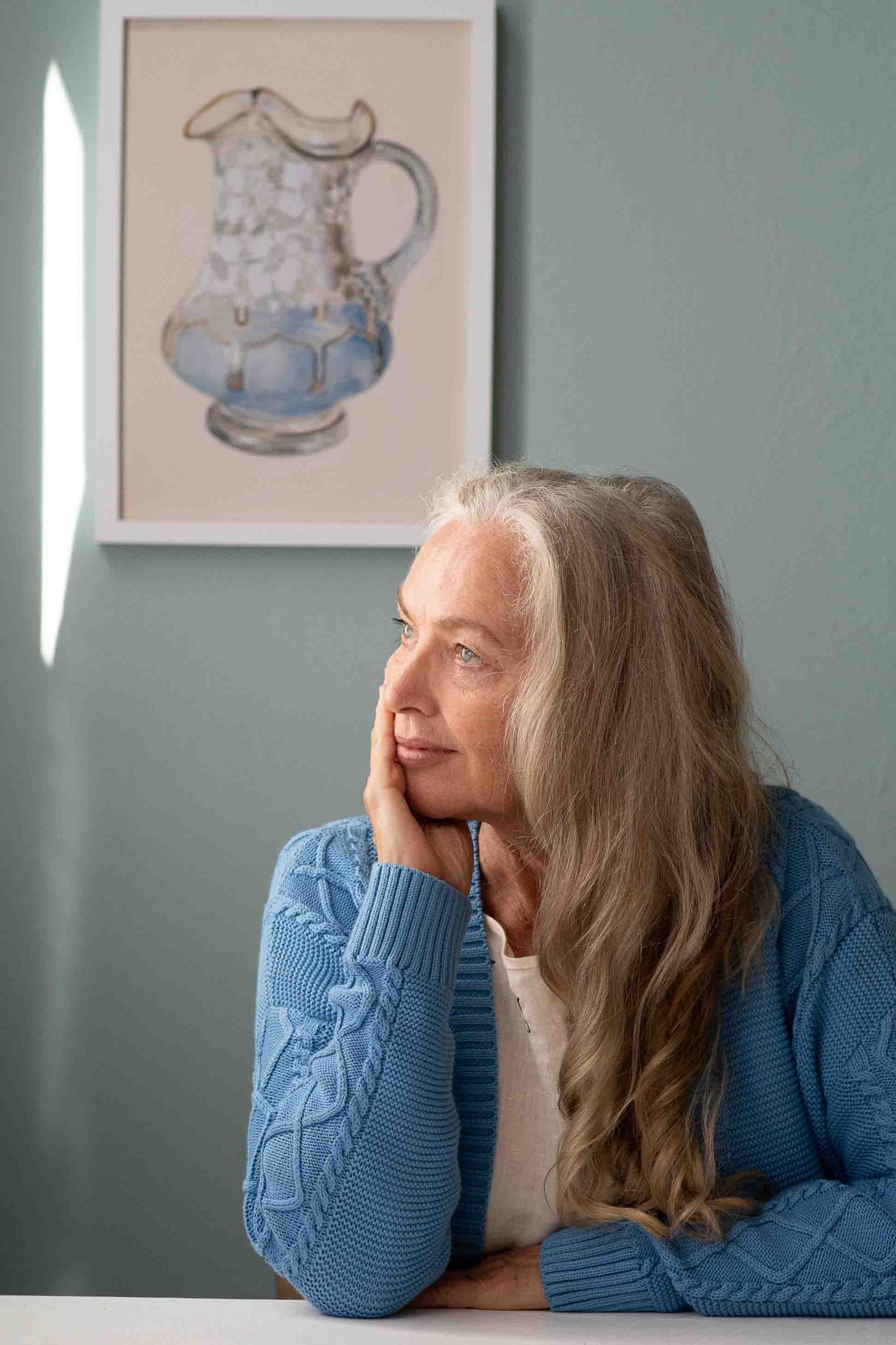 Charli cardigan Lichen Blue