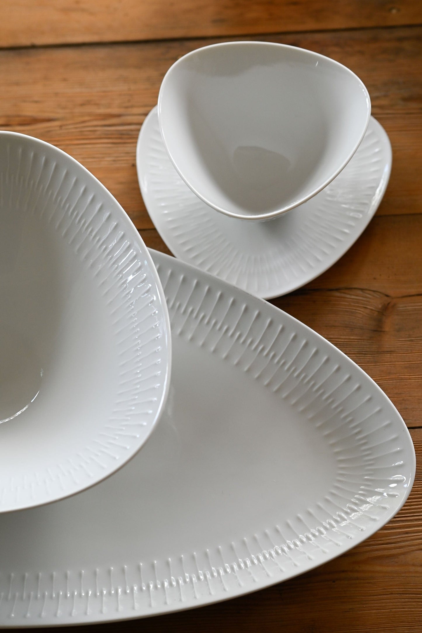 Vintage rare Apart by Hutschenreuther Vintage triangular salad bowl