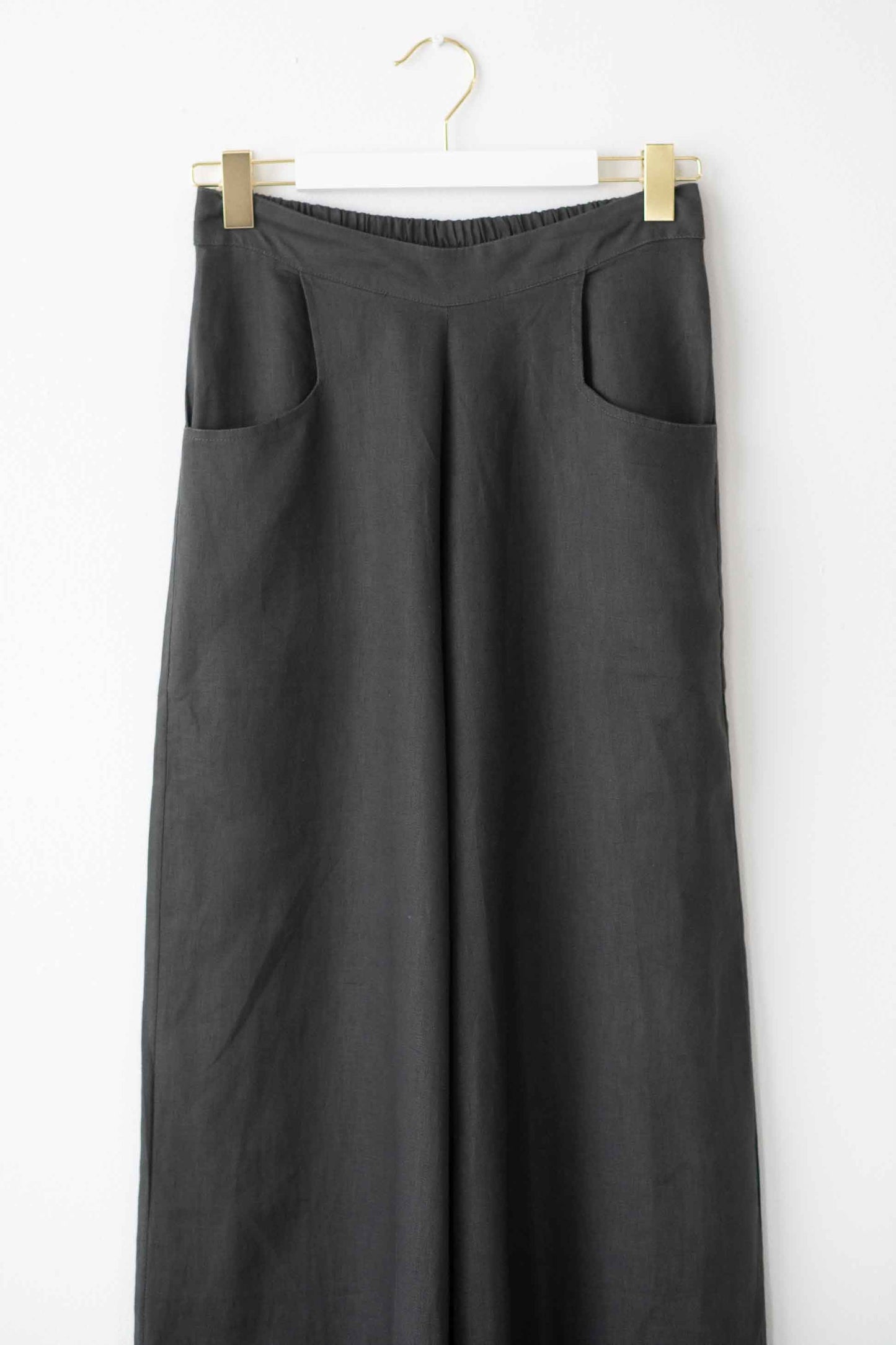 Ollie linen pant Carbon