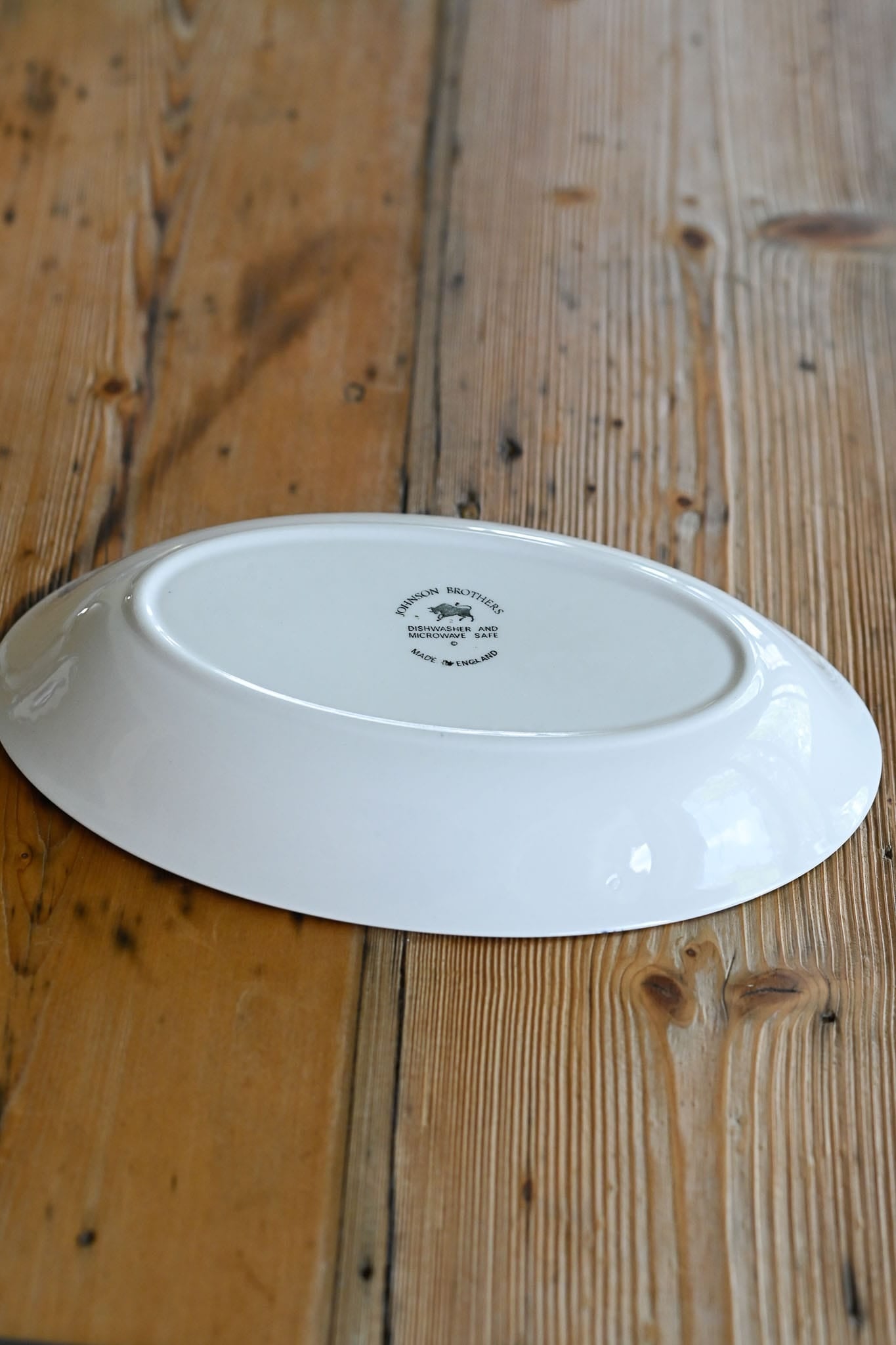 Johnson Bros Willow Pattern smaller oval serving bowl