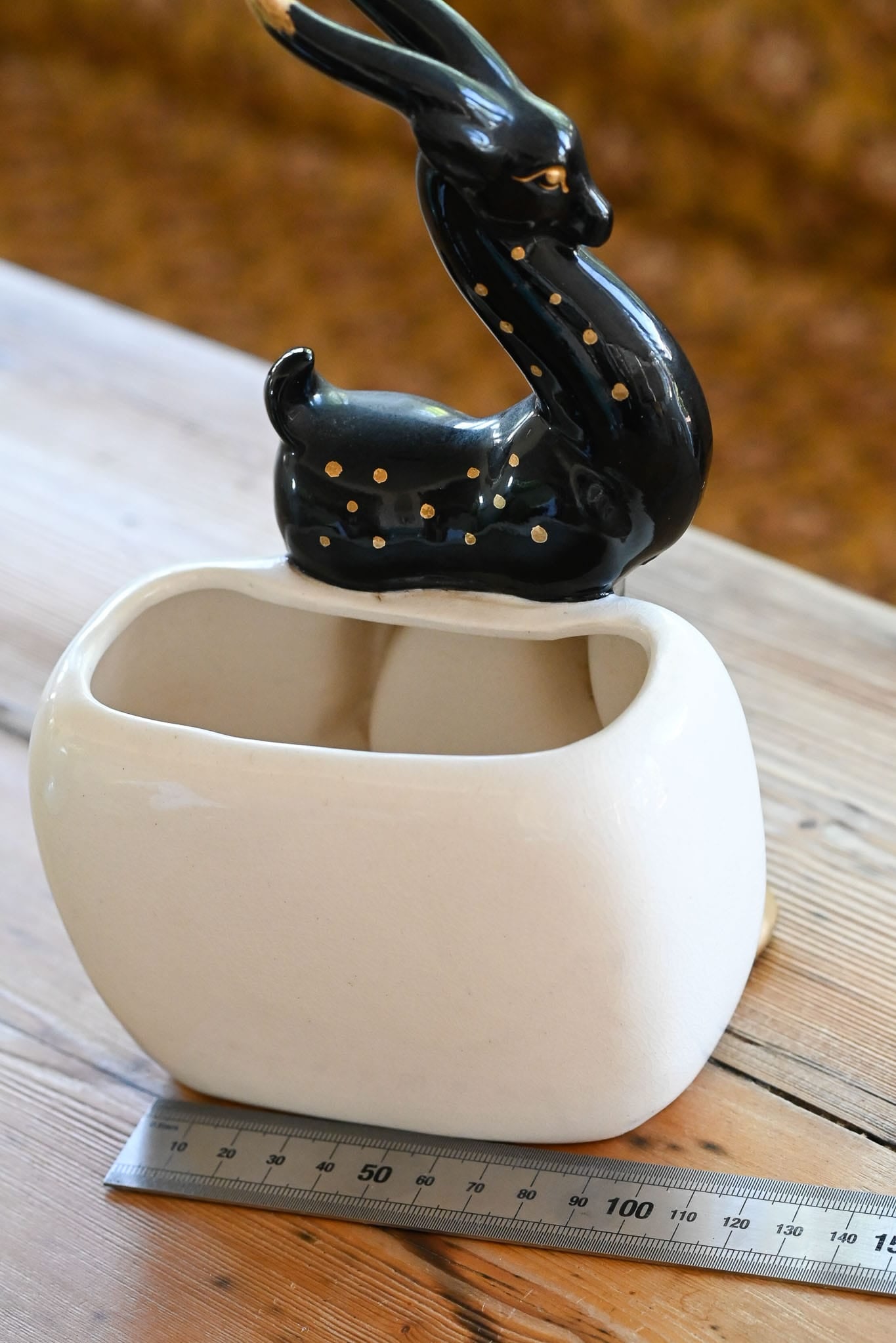 Vintage MCM Gazelle ceramic planter