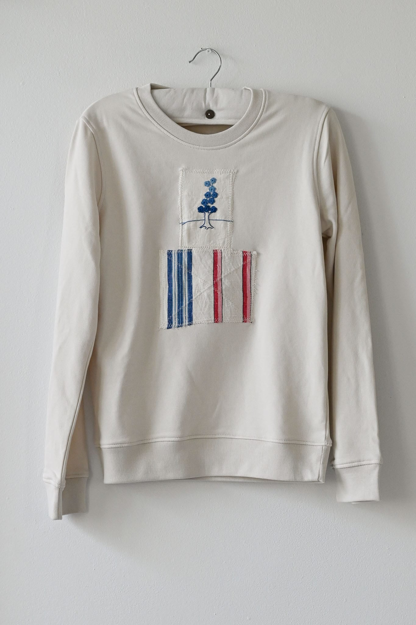 Patchwork Tree organic cotton sweatshirt S One Off