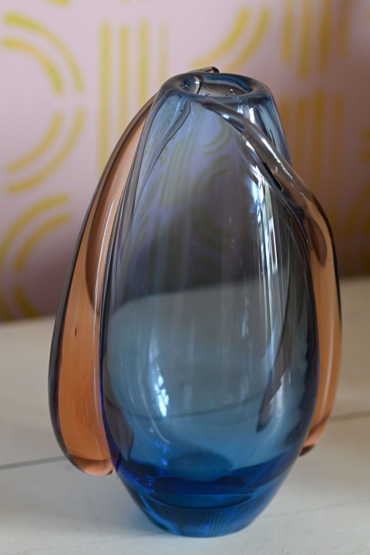 Vintage Hana Machovska art glass vase