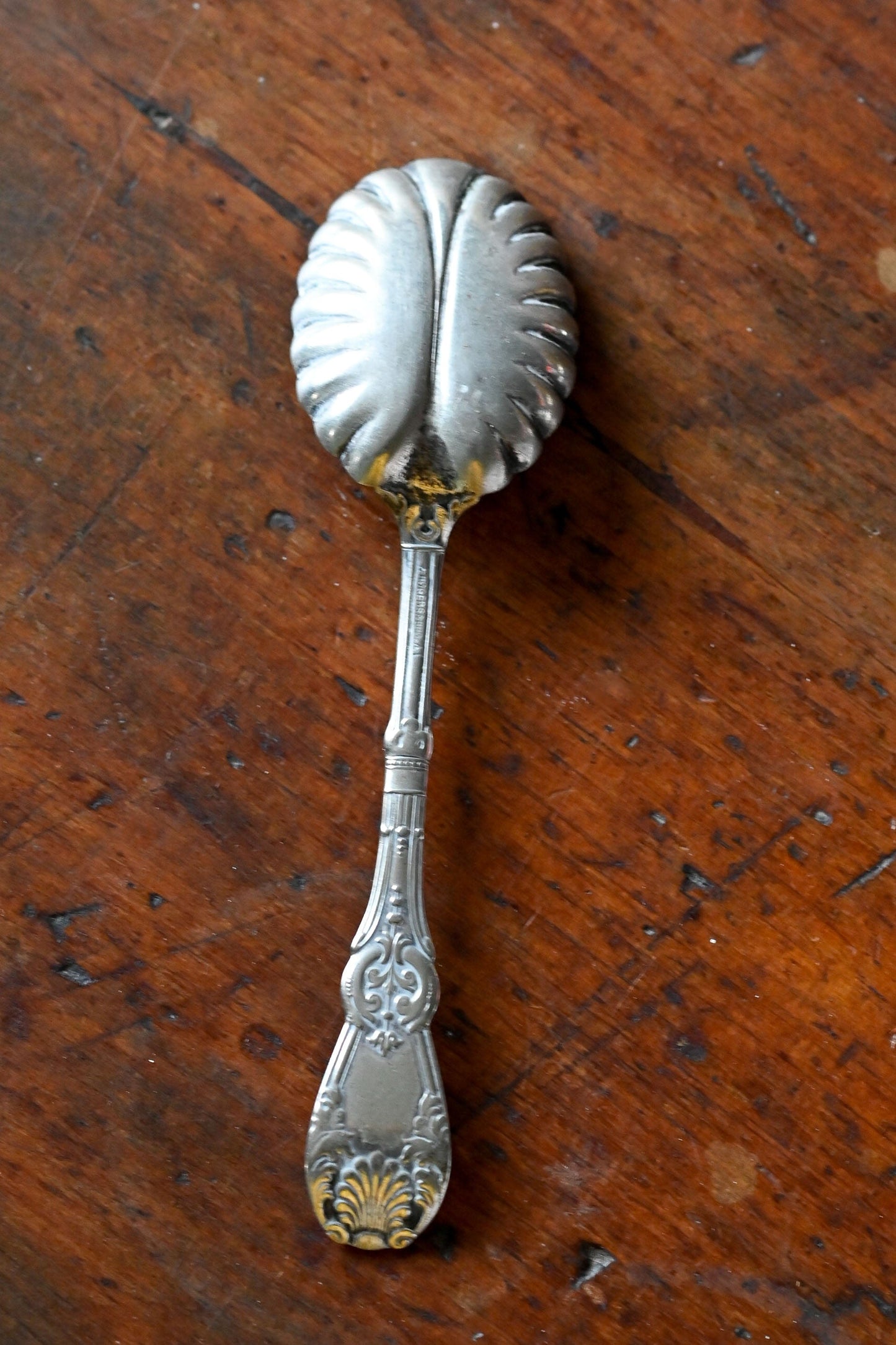 Antique Rogers & Sons tuxedo spoon with Annie engraving