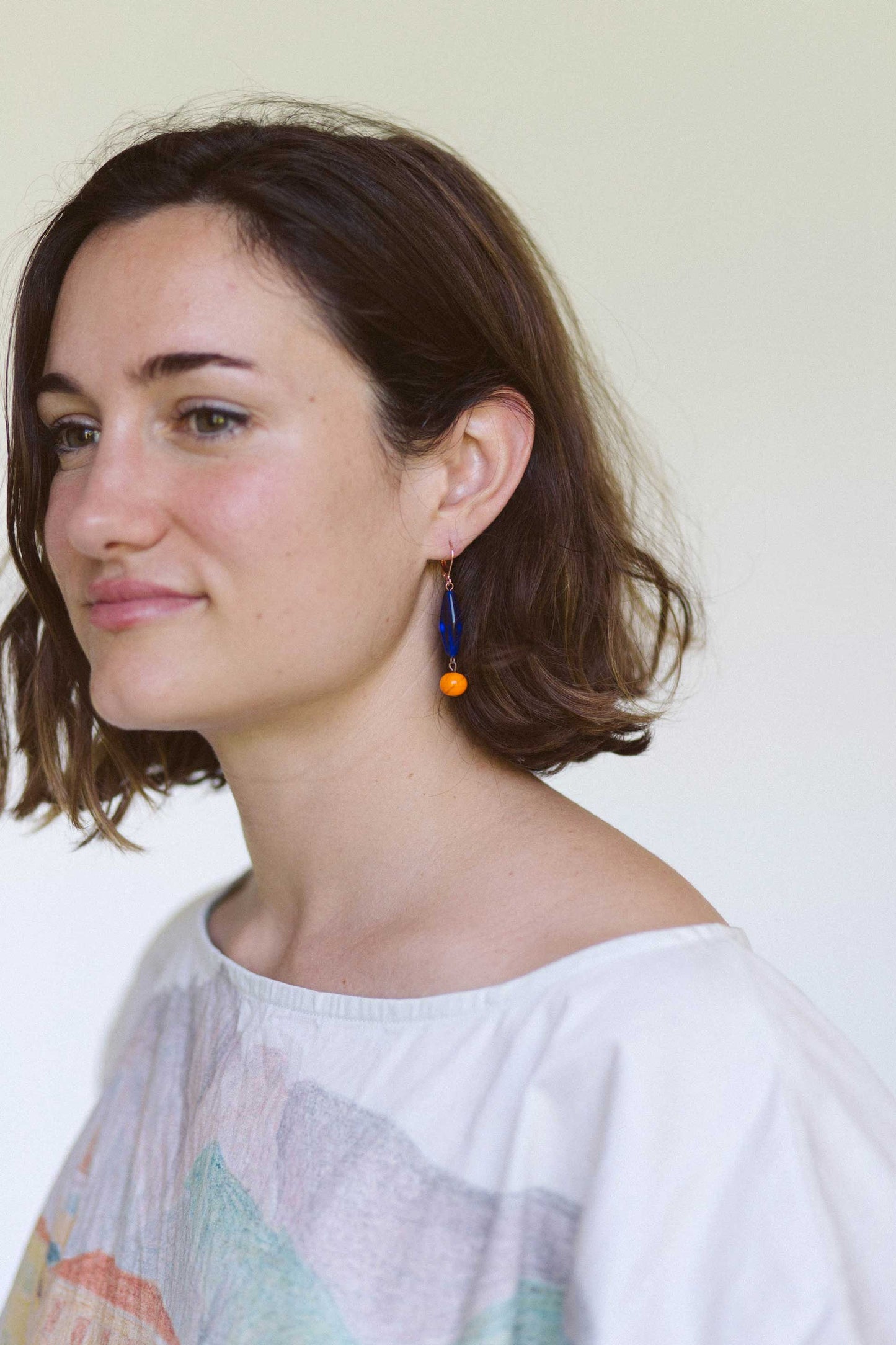 Vintage Ultra Orange earrings
