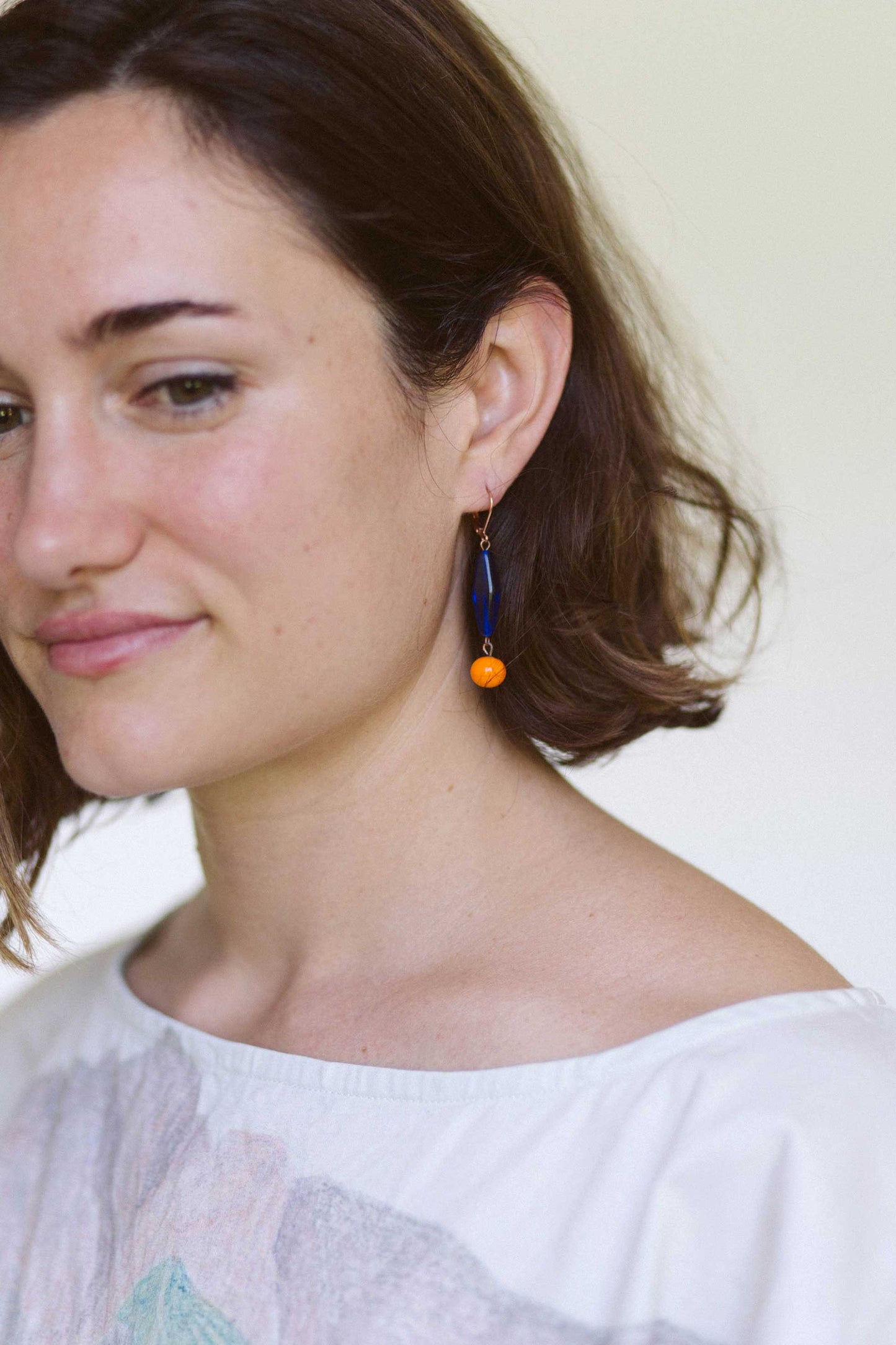 Vintage Ultra Orange earrings