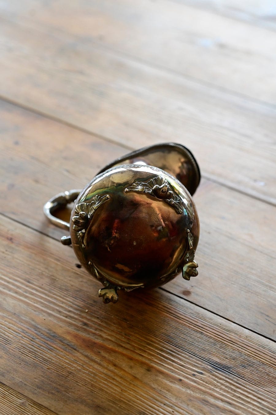 Vintage etched silverplate jug