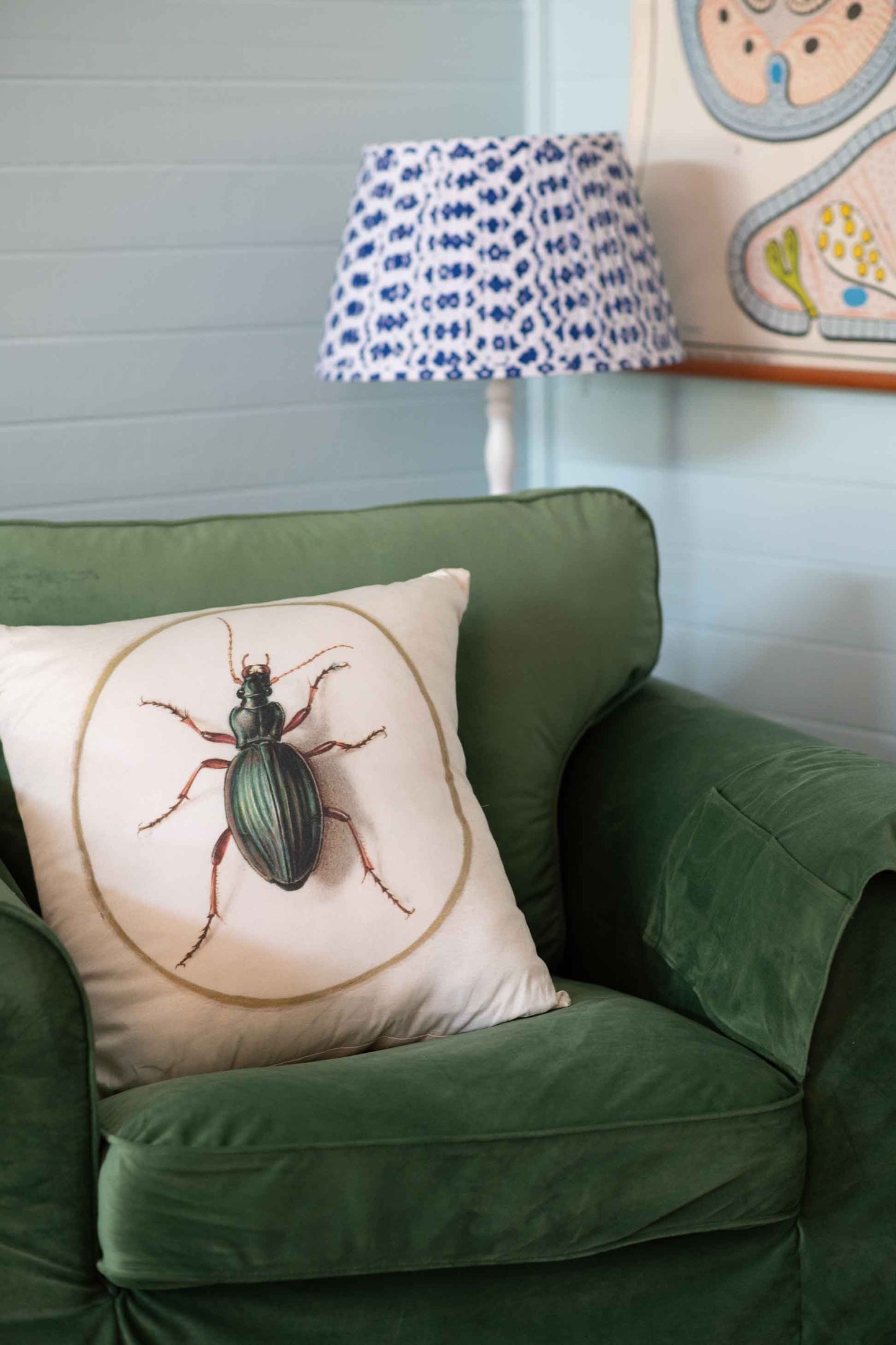 Cushion cover Golden Beetle