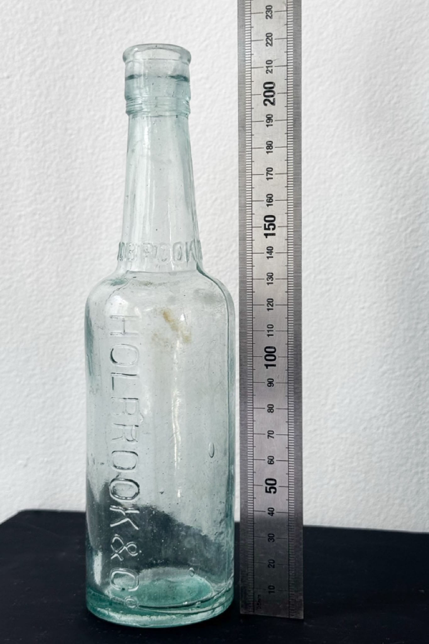 Vintage Holbrook glass bottle