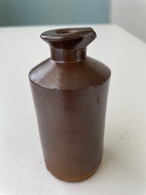 Antique pottery ink jar
