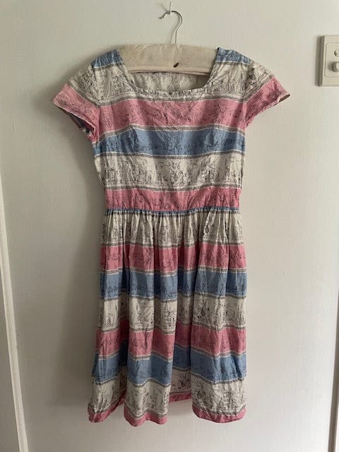 vintage striped 1950s