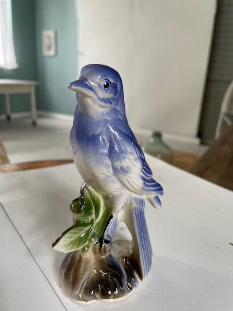 Vintage brighter blue bird