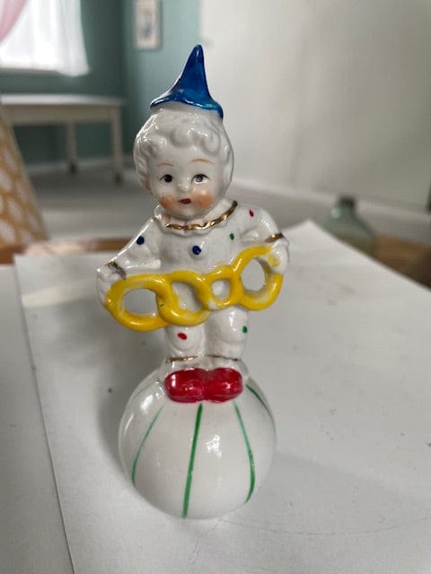 Vintage clown acrobat on ball 3 of 3