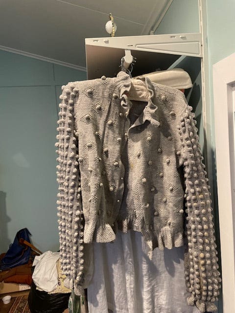 Vintage 1940s wool bobbly cardigan