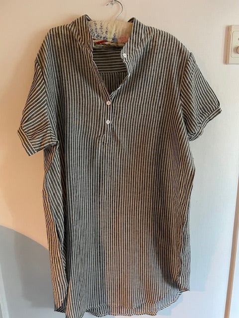 Stripey shirt dress