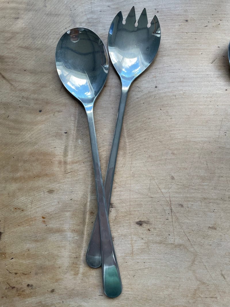 Vintage salad servers