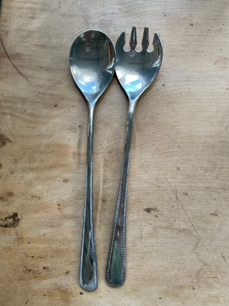 Vintage salad servers