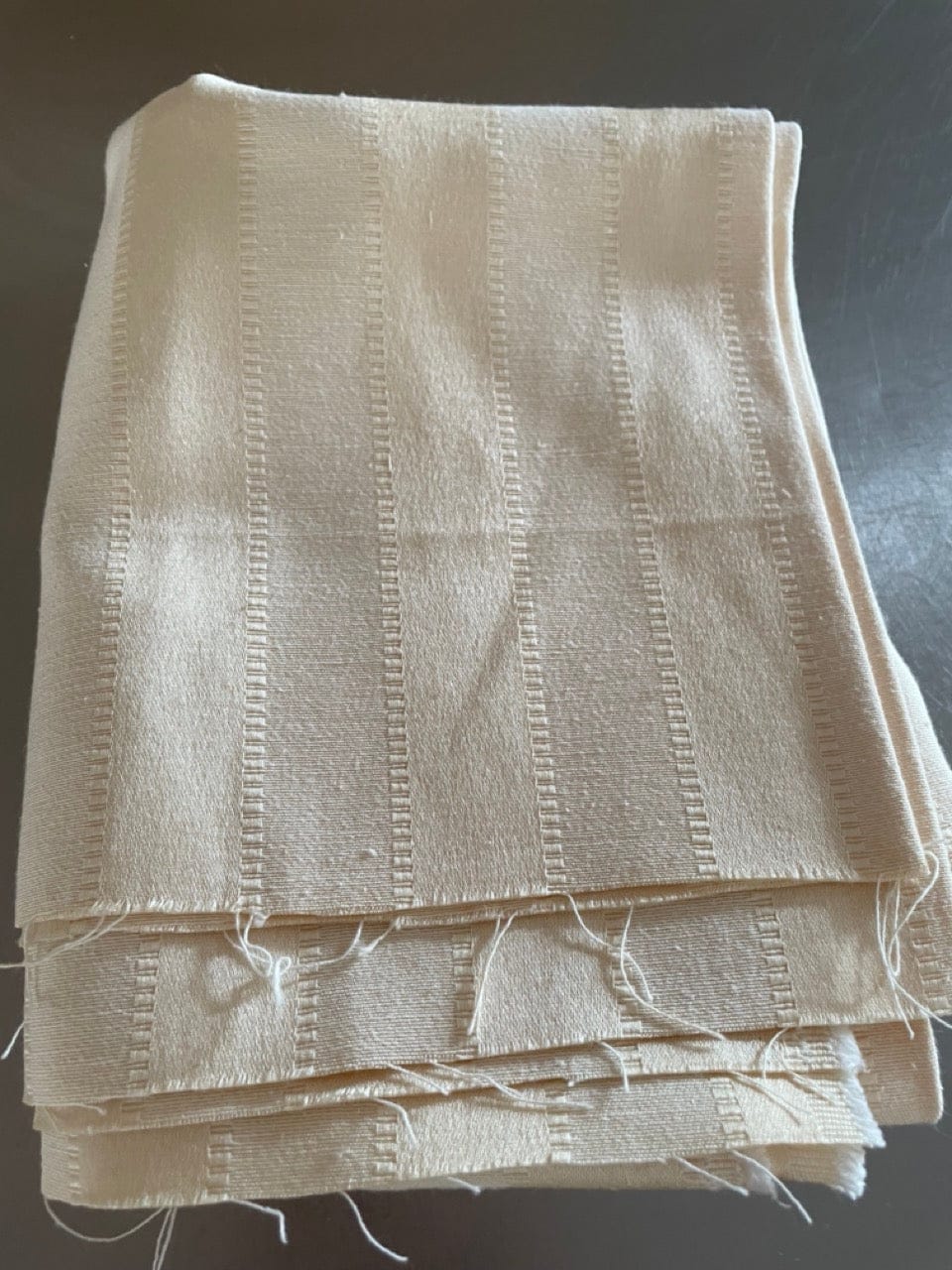 Vintage pale yellow upholstery fabric