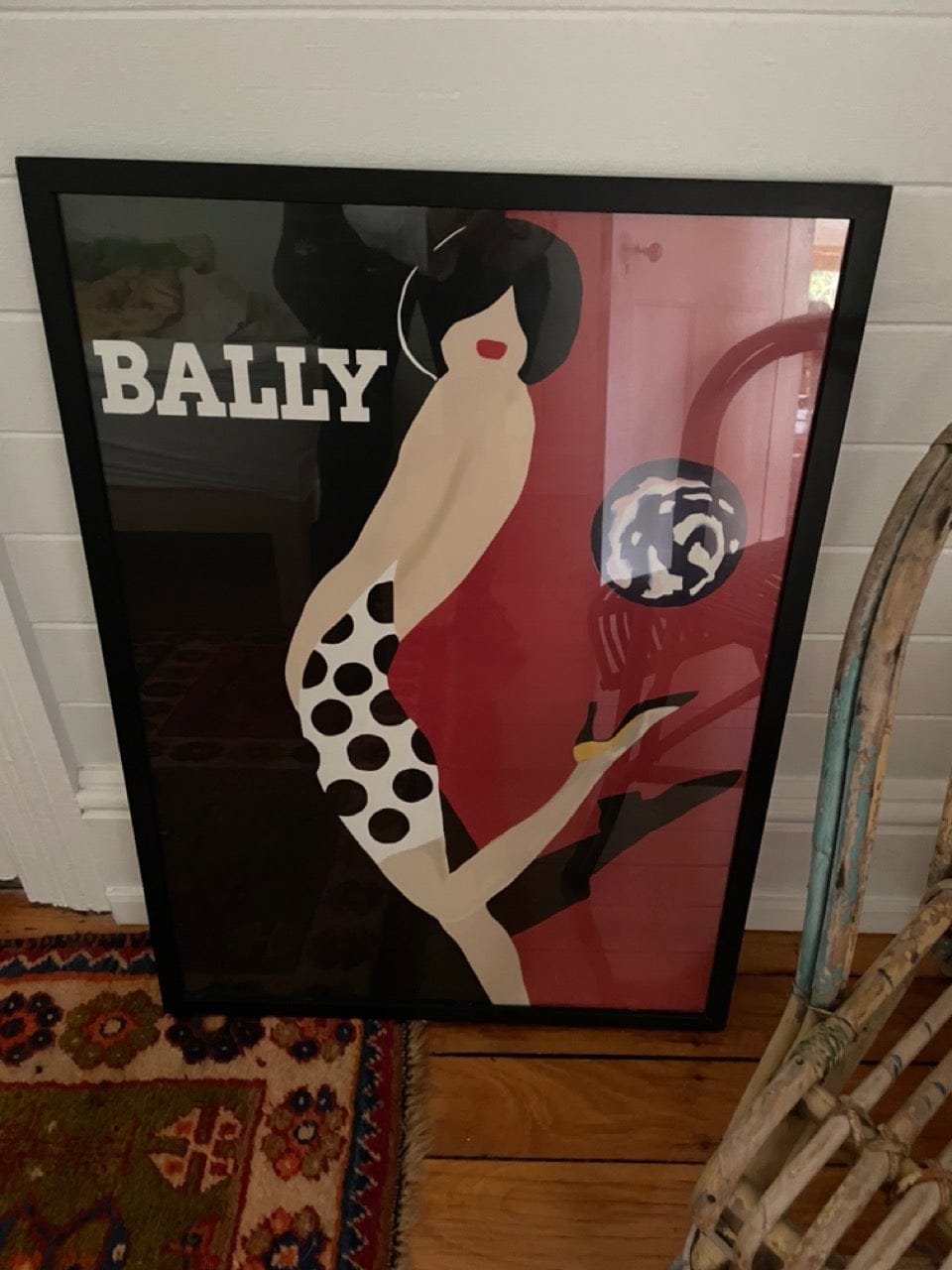 Vintage Bally Poster framed The Kick