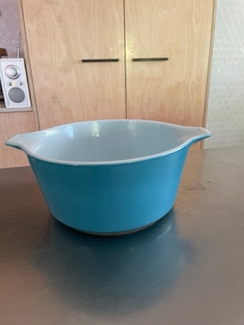 Blue Pyrex Casserole Dish