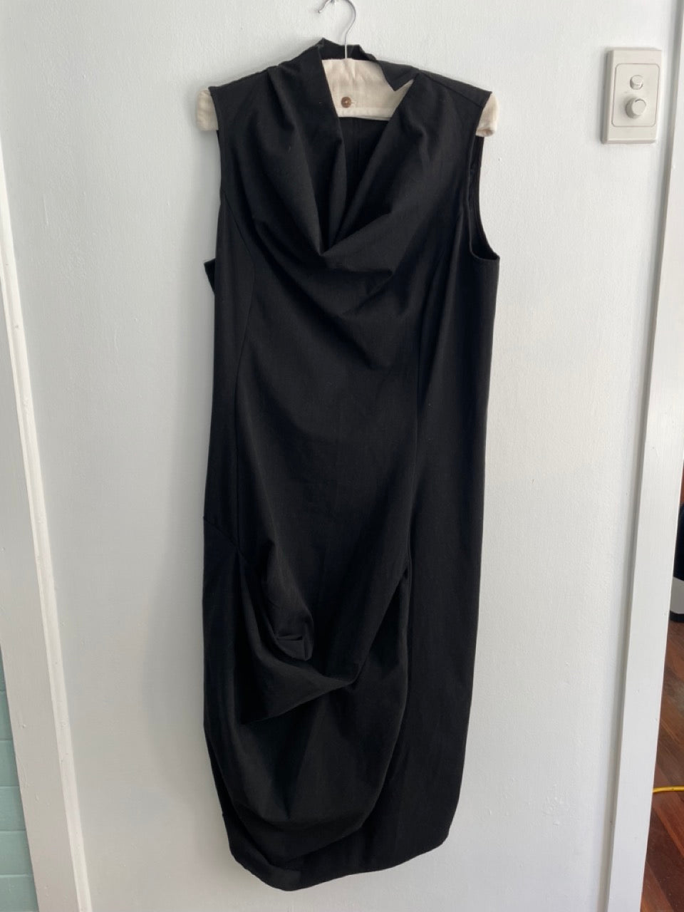Rundholz Black Label Sleeveless twisted black dress Size M
