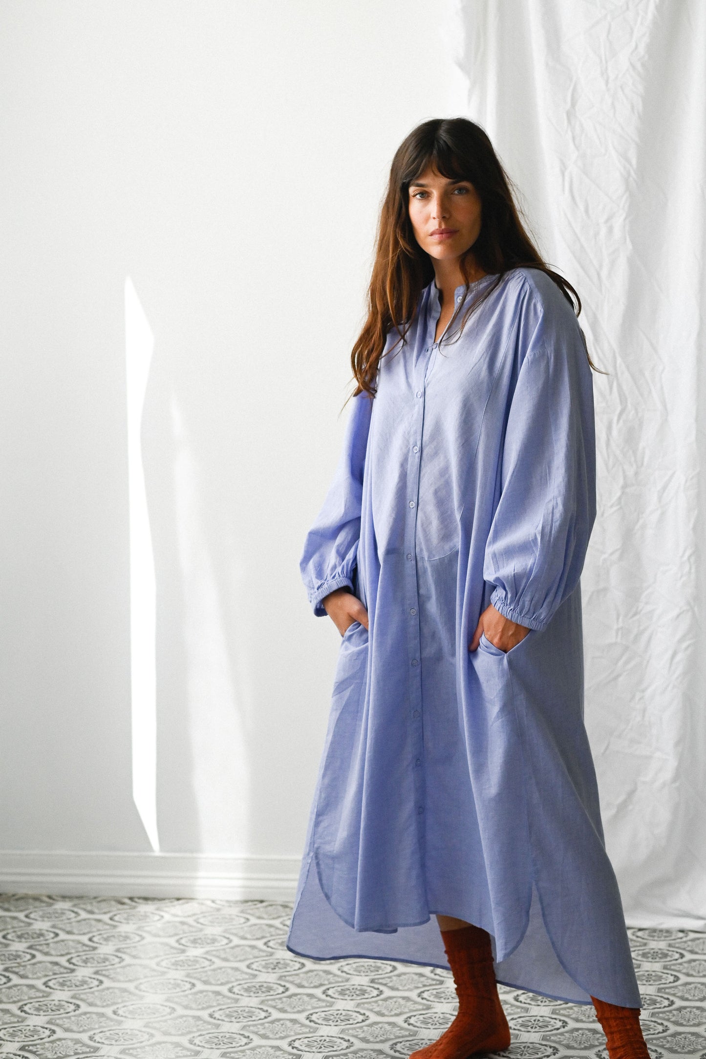 Lauren shirtdress chambray - light blue