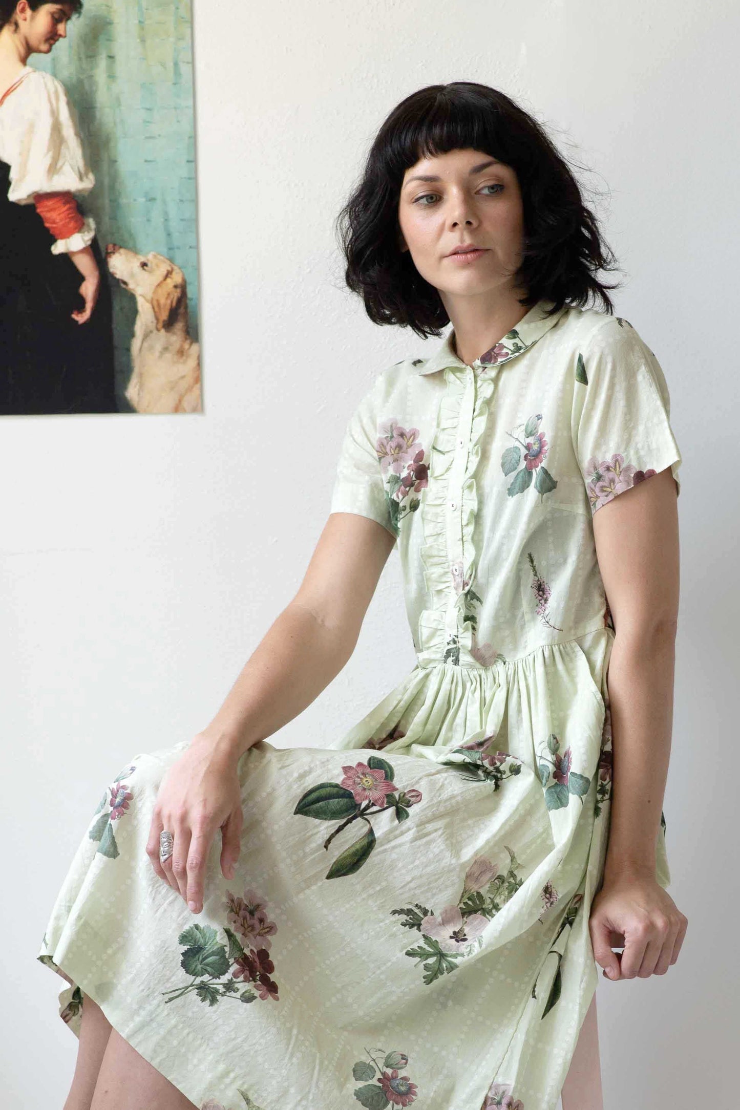 Mabel dress in Arbour *organic cotton