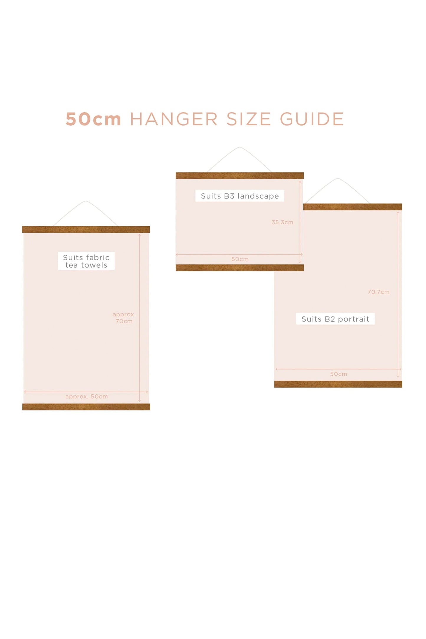 Magnetic Print Hanger 50cm