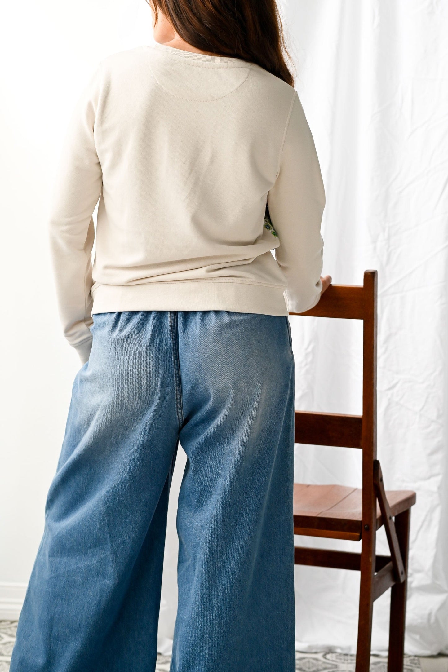 Ollie pant in Denim *organic cotton