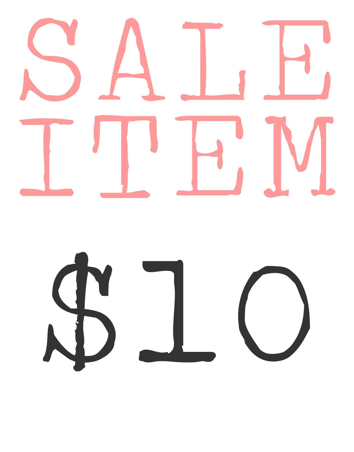 Sale 10 - sold as is (no return or exchange)