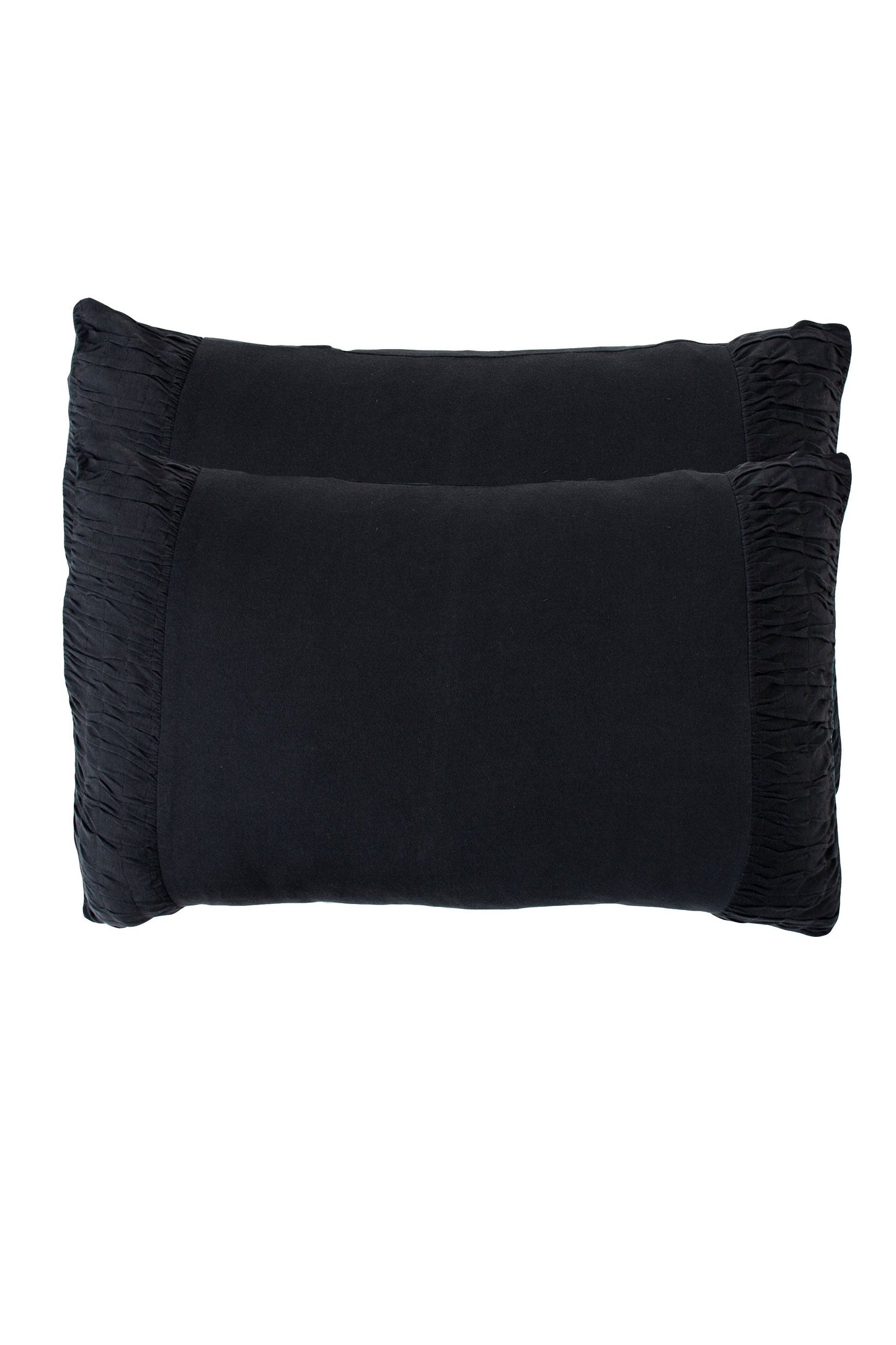 Rosette pillowcase set in Charcoal *organic cotton