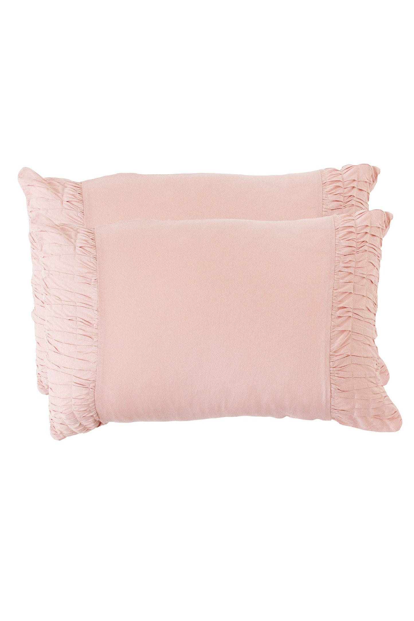 Rosette pillowcase set in Tuscan Pink *organic cotton